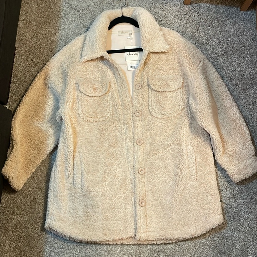 NWT Oversized Shearling Jacket | Women’s XS (very oversized)